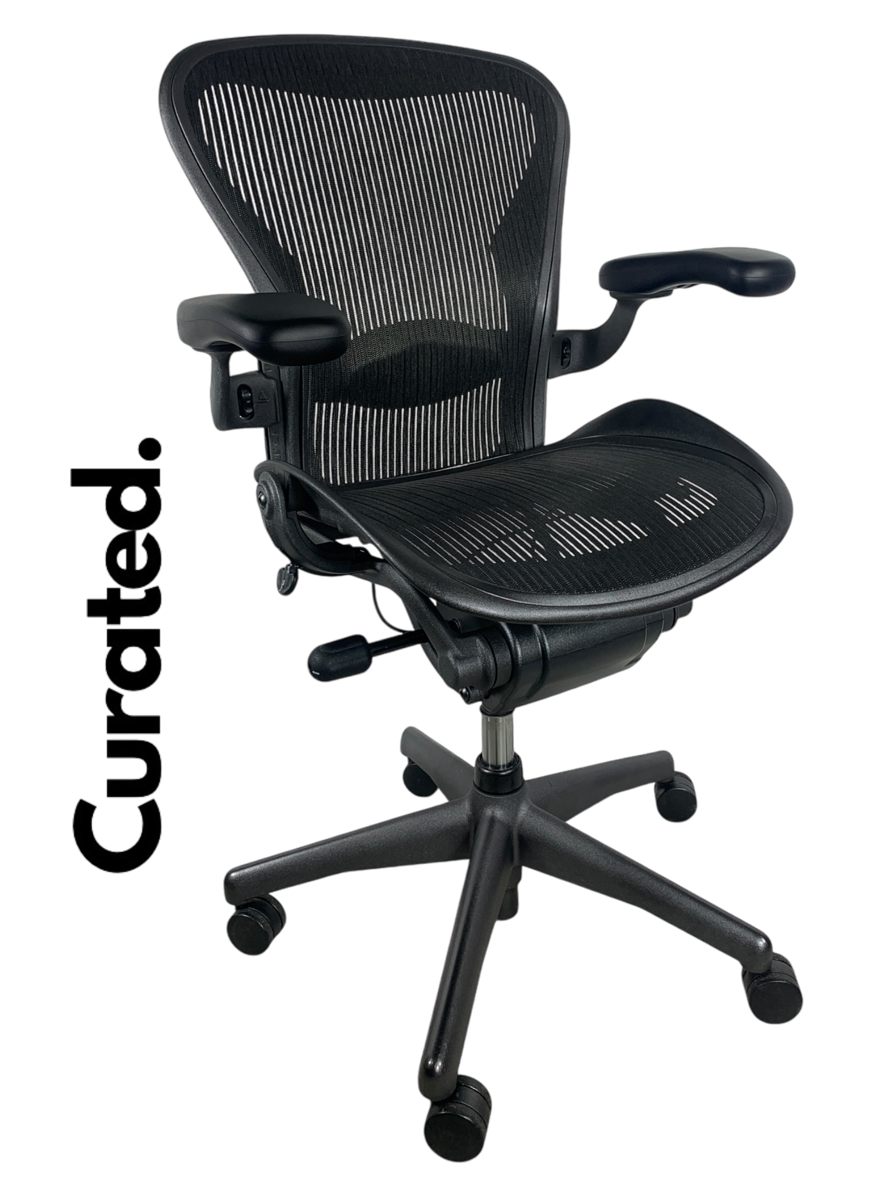 Herman Miller Aeron Graphite Black Fully Loaded