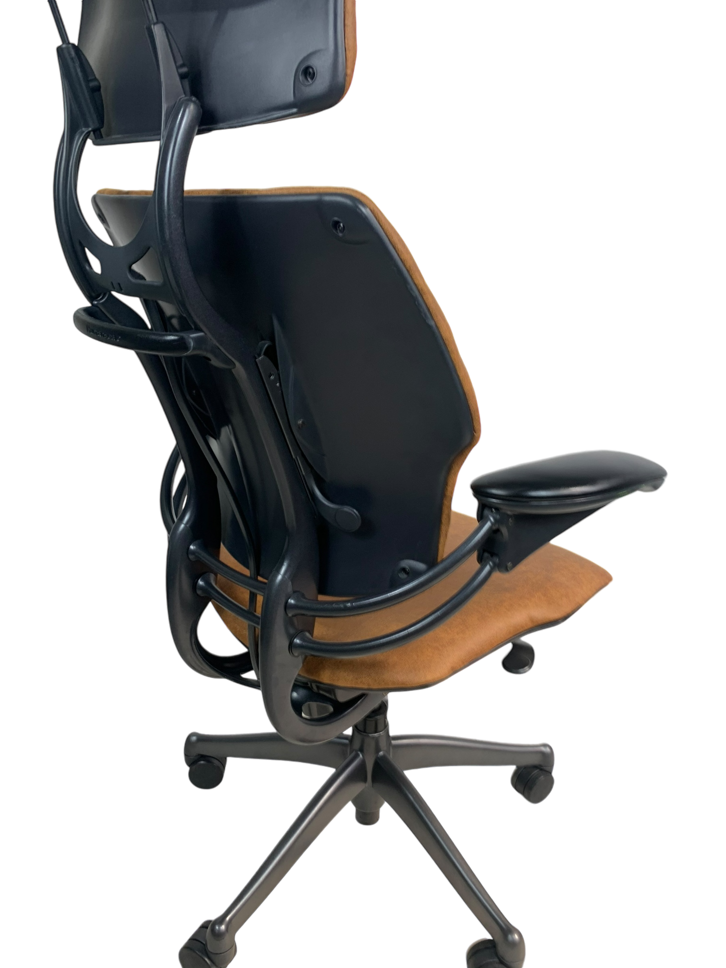 Humanscale Freedom Highback Distressed Brown Leather