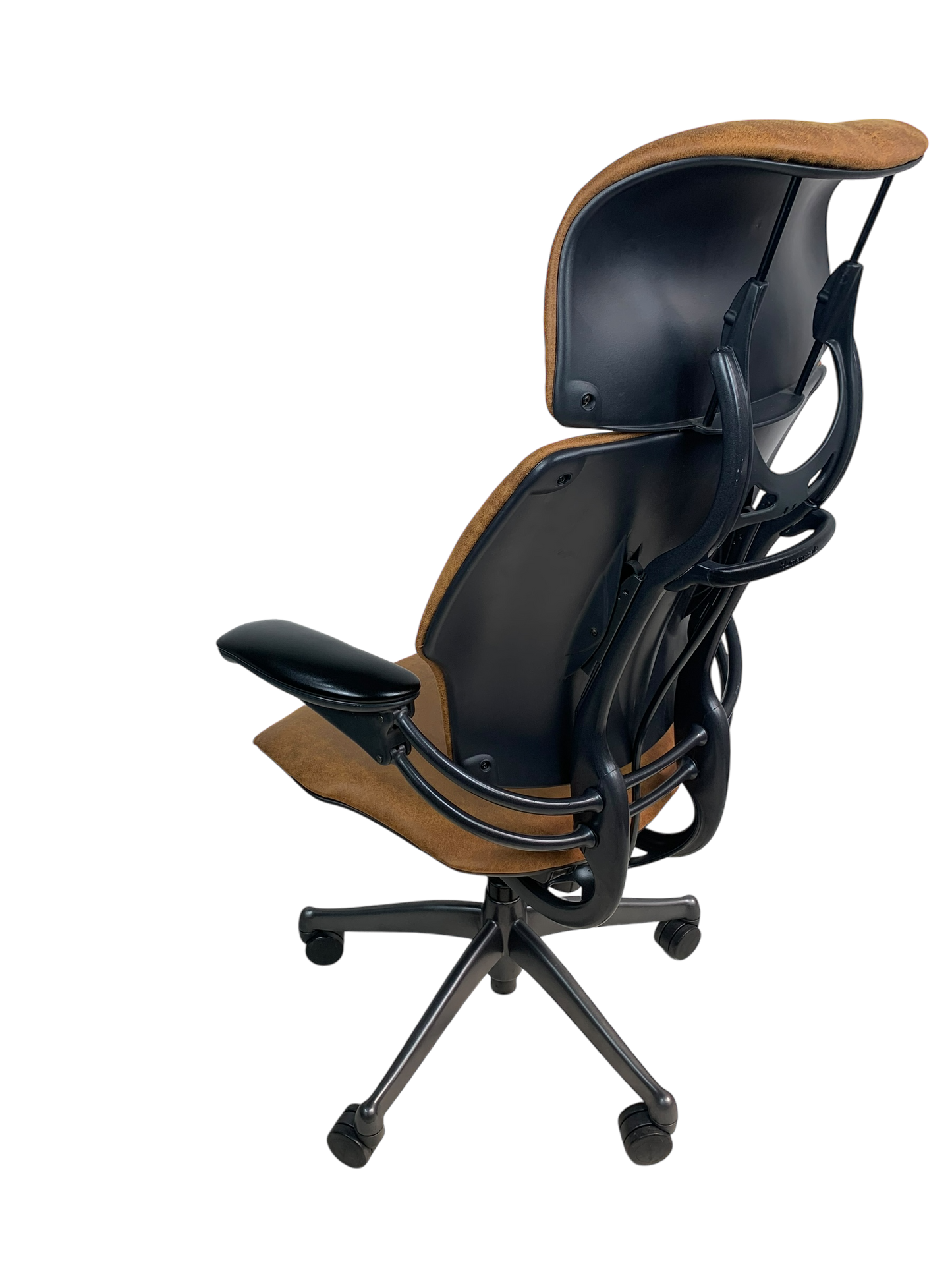 Humanscale Freedom Highback Distressed Brown Leather