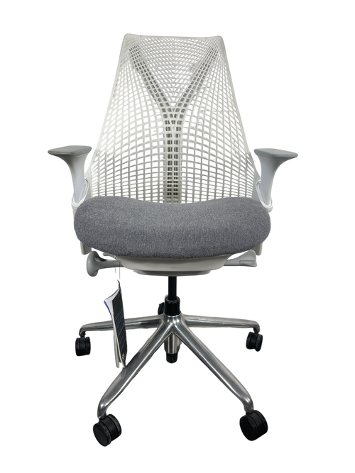 Herman Miller Sayl White Aluminum Grey