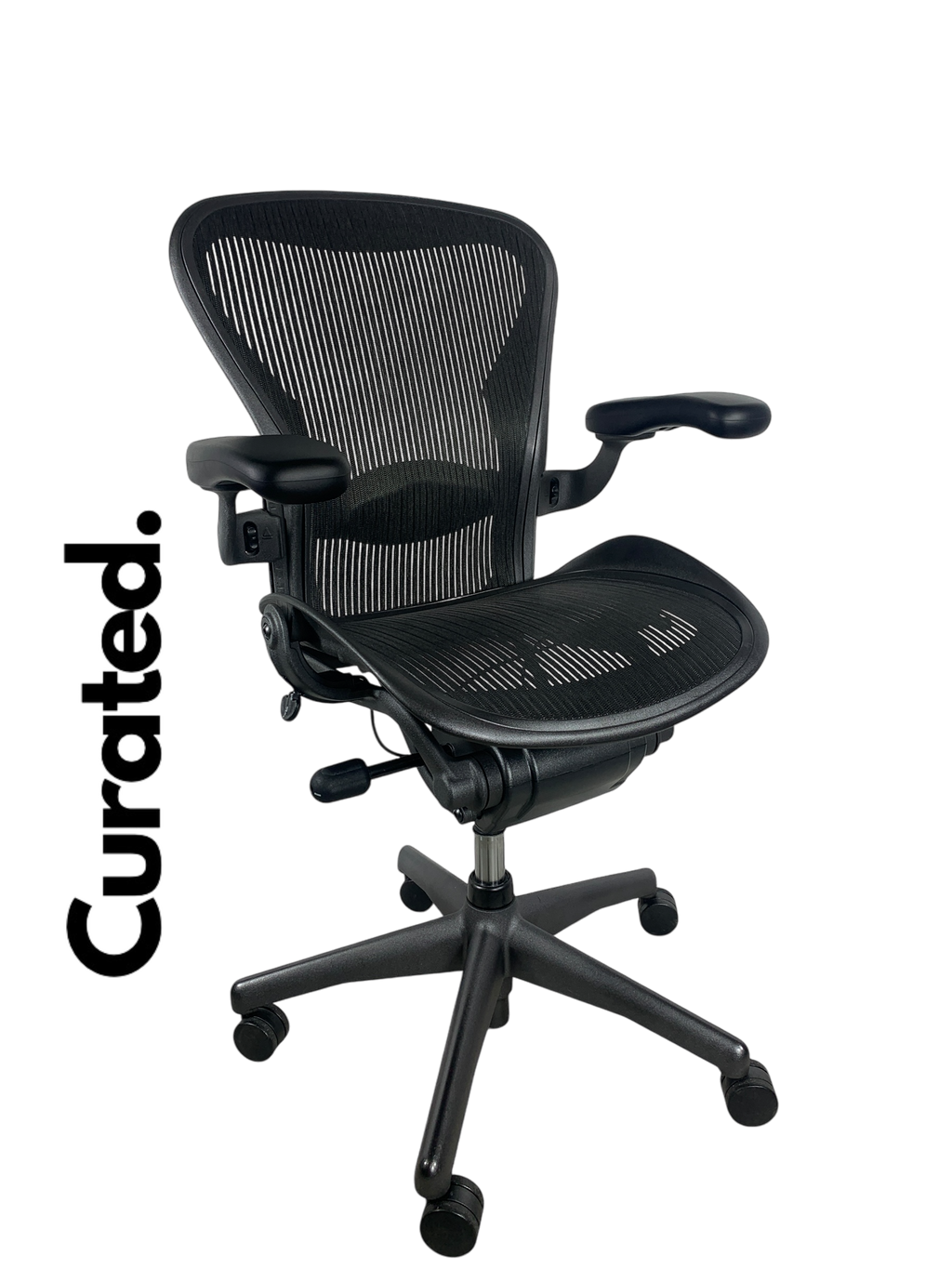 Herman Miller Aeron Graphite Black Fully Loaded