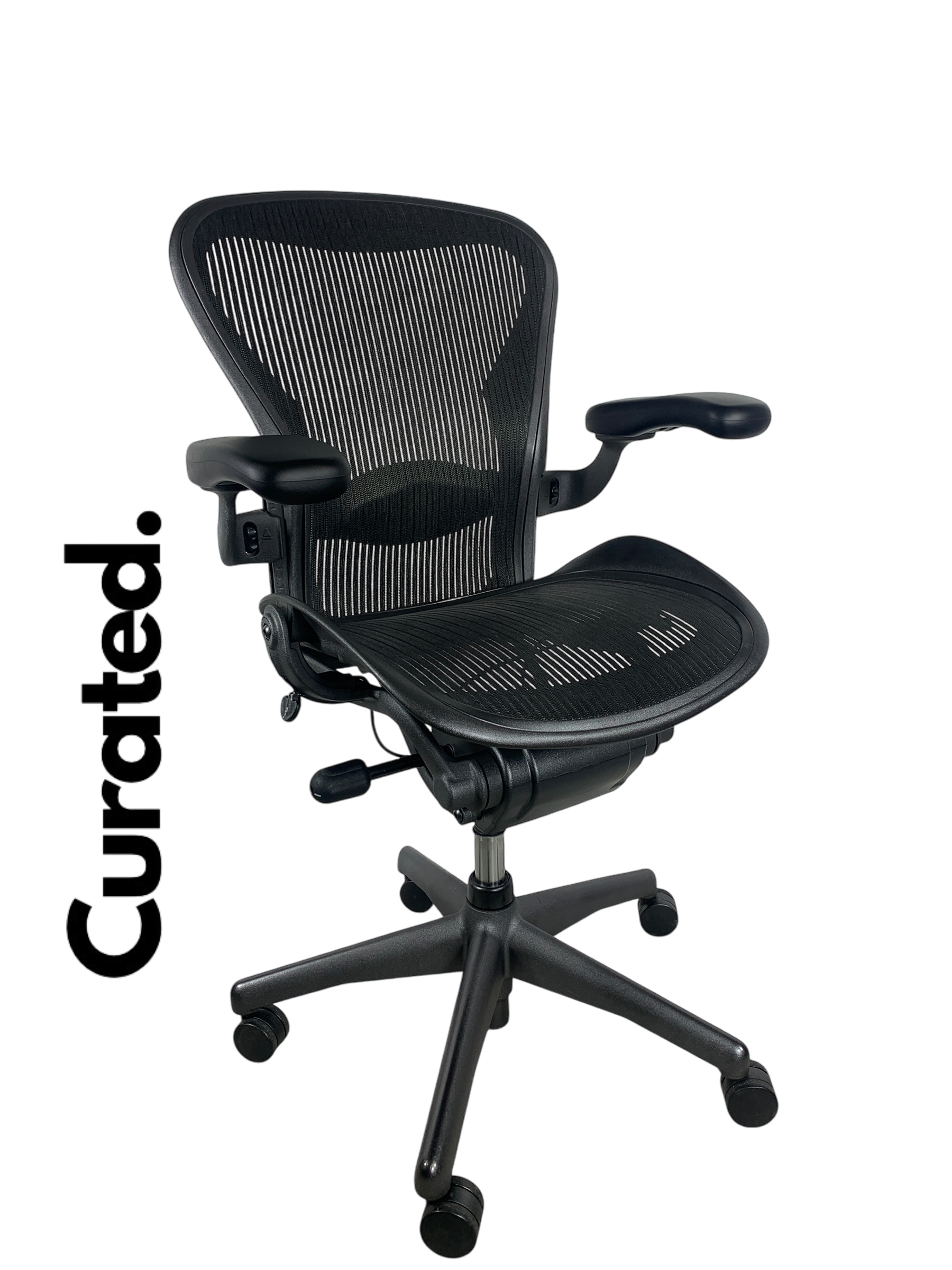 Herman Miller Aeron Graphite Black Fully Loaded