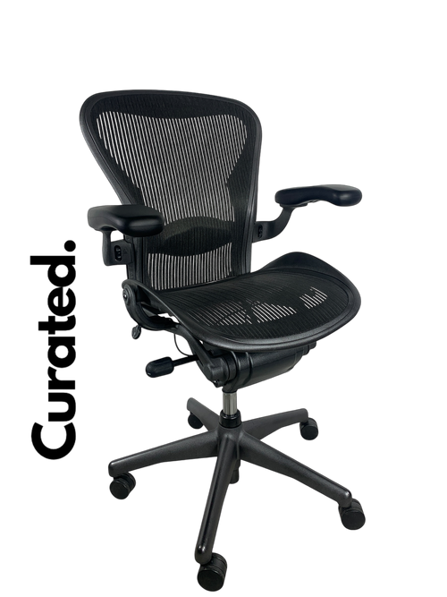 Herman Miller Aeron Graphite Black Fully Loaded